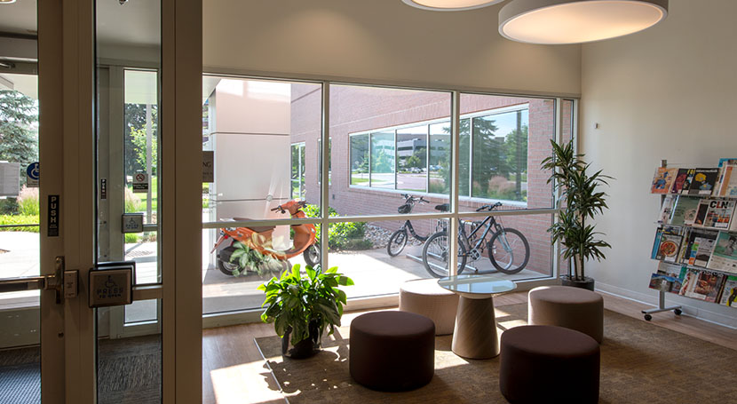 Campus is easily accessible on foot or bicycle