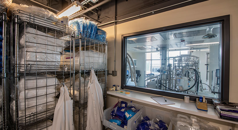 Lab space, Gates Biomanufacturing Facility