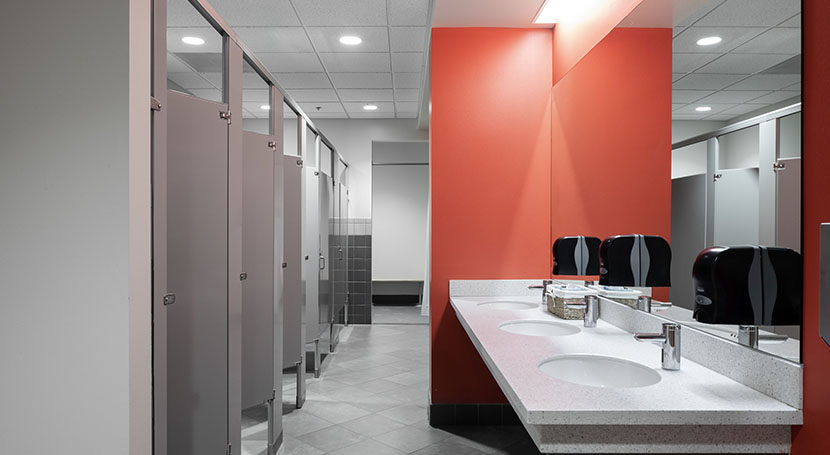 Locker and shower facilities